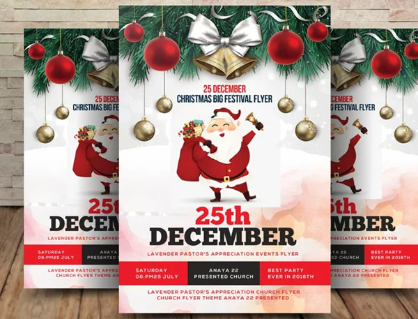 Image 2 for Christmas Flyer Template Word